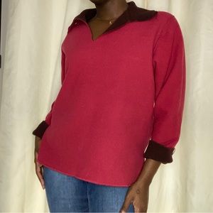 Levi Interchangeable Burgundy Sweater, Soft Levi Sweater, Burgundy Sweater Levi